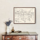 Vintage Map of Plainfield, NJ Business Section 1947