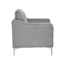 Lounge sofa with armrests that can be assembled,Convertible Sectional Corduroy Sofa,Gray