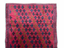 2' 10" X 4'8" Vintage Handmade Tribal Wool Rug Balouchi Rug Afghan Rug Red Beige