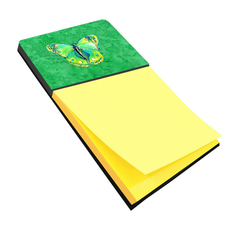 Butterfly Green on Green Refiillable Sticky Note Holder or Note Dispenser 8863SN