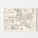 Vintage Map of Yonkers, NY Business Section 1947