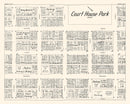 Vintage Map of Fresno, CA Business Section 1952