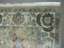 5' 6" X 9' Vintage Handmade Jaipur Indian Floral Oriental Wool Rug Veg Dyes