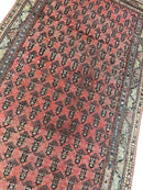 Antique Armenian Karabakh Wool Runner – 3’3” x 12’8” – Hand-Knotted Long Corridor Rug