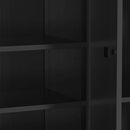 U-Can 78.7'H Hall Tree with Bench and 5 Storage Cubbies, Modern Entryway Storage Organizer Cabinet with 4 Doors, 5 Drawers and Adjustable Shelves for Hallway, Entryway, Living Room