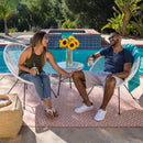 Acapulco White All-Weather Outdoor 3-Piece Patio Set