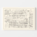 Vintage Map of Haverhill, MA Business Section 1946