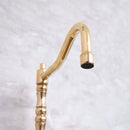 Timeless Unlacquered Brass Bridge Faucet for Classic Elegance