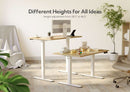 Electric Standing Desk 48X24 Inches White Height Adjustable