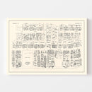 Vintage Map of Manchester, NH Business Section 1946