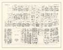 Vintage Map of Manchester, NH Business Section 1946