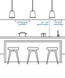 Desiree 6-Light 18"w Pendant Foyer Hanging Light Fixture Silver Ridge Grey Finish by Progress