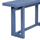 U_STYLE 59.1'' Painted Entryway Table with Pine Veneer,Unique Triple Rectangle Design Console Table with Thick Pine Wood Legs,Extra Long Sofa Table Versatile for Hallway, Living Room,Kitchen