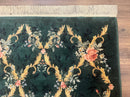 Karastan Garden of Eden Rug 4x6, Green Savonnerie 509/1733, Original Discontinued Vintage Karastan Carpet