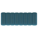 Summer Fabric Upholstered Tufted Accent Bench Peacock Blue