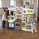 Durable Plastic Kids Kitchen Playset Bright Lights