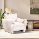 Sharp-Angle Modern Chair - Suitable for a variety of scenarios, this is a stylish single seat for modern spaces Beige