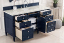James Martin Brittany 60" Single Bathroom Vanity, Victory Blue