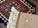 5x7 Persian Tribal Design Rug, Wool, Geometric Medallions, Vintage, Power Loomed