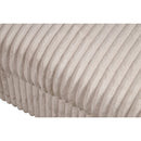 105' Oversized Sectional Sofa Cloud Couch for Living Room, Modern stripe L Shaped Couch, Comfy Boucle Modular Sofa Sleeper with Moveable Ottoman WIth/6 Pillow(WHITE)