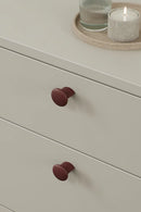 Maroon Red "Volumi" Cabinet Knob and Drawer Pull