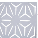 Outdoor & Indoor Metal Privacy Screen 76' H×48' W in White, Freestanding Decorative Panels for Deck, Balcony, Patio, Lawn, and Garden