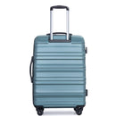 Expandable 3 Piece Luggage Sets PC Lightweight & Durable Suitcase with Two Hooks, Spinner Wheels, TSA Lock, (21/25/29) Dark Green