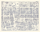 Vintage Map of Norfolk, VA Business Section 1950