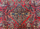Palace Size Persian Sarouk Rug 10x16, Rare Size, Red, Large Antique Persian Carpet