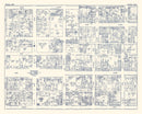 Vintage Map of Reading, PA Business Section 1950