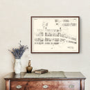 Vintage Map of Akron, OH Business Section 1929