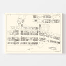 Vintage Map of Akron, OH Business Section 1929