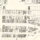 Vintage Map of Akron, OH Business Section 1929