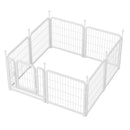 Dog Playpen 8 Panels 24' Height Heavy Duty Dog Fence Puppy Pen for Large Medium Small Dogs Indoor Outdoor Foldable Pet Exercise Pen