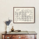 Vintage Map of Birmingham, AL Business Section 1929