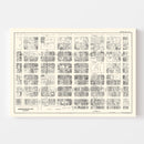 Vintage Map of Birmingham, AL Business Section 1929