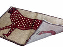 3 X 5 Handmade Hand-Knotteed New Vintage Rug Quality Wool Leopard Burgundy Beige