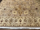 Pakistani Peshawar Rug 8x11, Indo Persian Mahal Carpet, Traditional Wool Oriental Rug