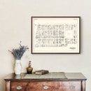 Vintage Map of Columbus, OH Business Section 1929