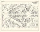 Vintage Map of Detroit, MI Business Section 1929