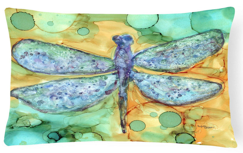 Abstract Dragonfly Fabric Decorative Pillow 8967PW1216