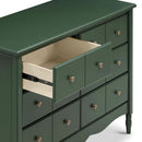 Liberty Forest Green Six Drawer Dresser With Knobs