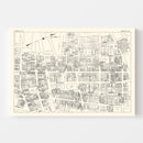 Vintage Map of Norfolk, VA Business Section 1929