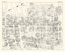 Vintage Map of Norfolk, VA Business Section 1929