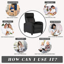Modern Recliner Sofa With Easy Recline For Living Room