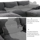 [VIDEO]86.5'' Chenille Modular Sectional Sofa with Storage Pockets, 5 Seat U Shaped Couch Set with Pillows,Free Combination,Modern Cloud Sofa with 2 Movable Ottoman for Living Room,Apartment,3 Colors