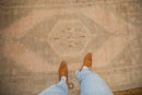 4x9 Vintage Distressed Oushak Rug Runner