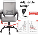 Ergonomic Mesh Office Chair With Lumbar Support Grey