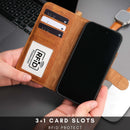 Casper Leather iPhone 15 Plus Wallet Case | Detachable MagSafe Compatible RFID Protection