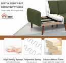 LShaped Linen Sleeper SofaBed With Reclining Backrest